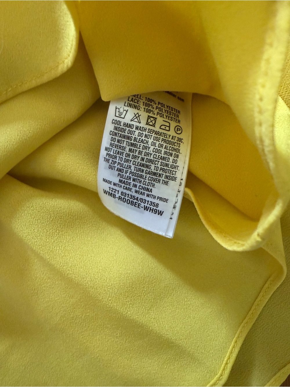 Ted Baker Peplum Top - Yellow - Picture 5 of 5